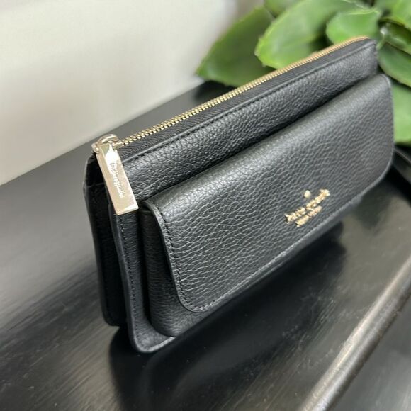 Kate Spade New York Leila genuine, leather Crossbody shoulder clutch handbag - Picture 5 of 12